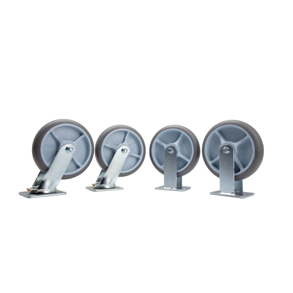 Hospitality 1 Source Semi-Pneumatic Wheels, 8in, Black, Pack Of 4 Wheels MPN:NP4G8
