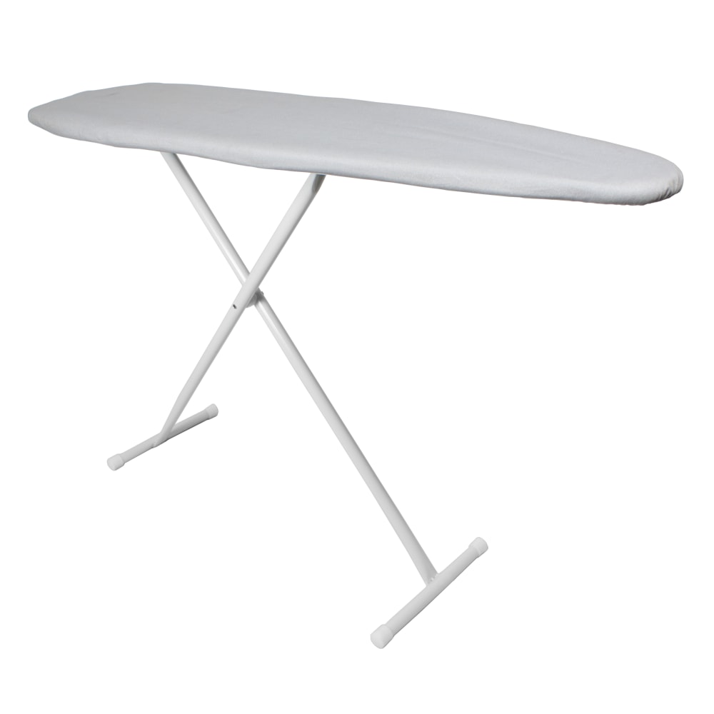 Hospitality 1 Source Ironing Boards, Classic, 36inH x 14inW x 53inD, Silver Cover/White Frame, Pack Of 4 Boards MPN:PV0210XD