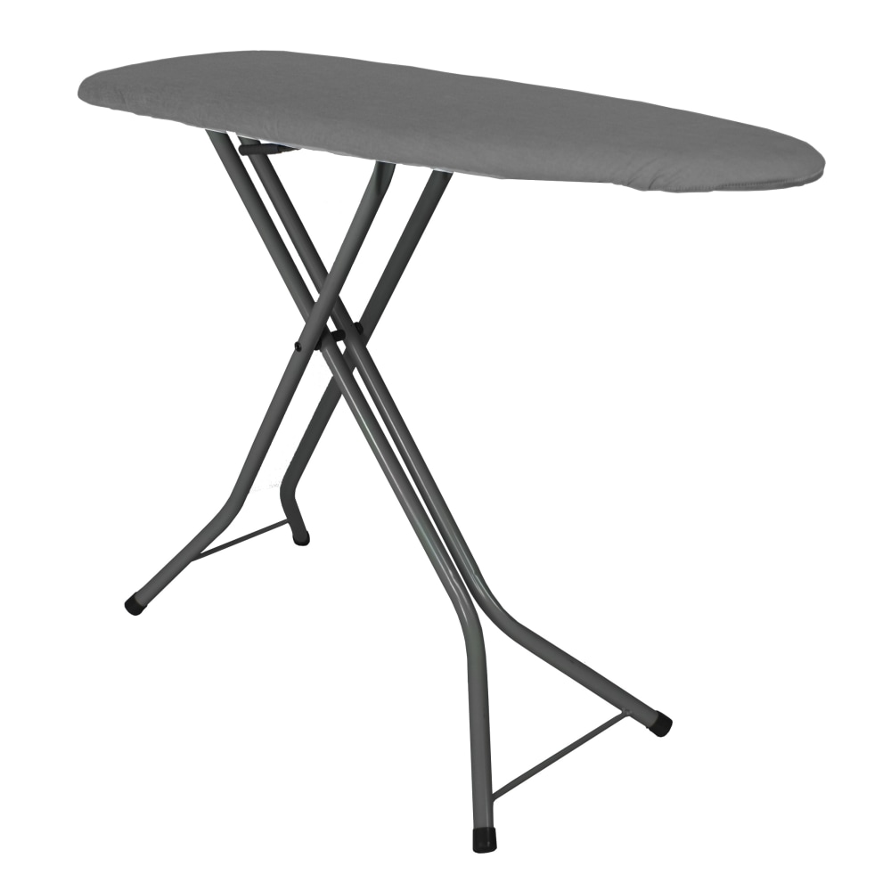 Hospitality 1 Source Ironing Boards, Compact, 36inH x 14inW x 40inD, Charcoal Cover/Black Frame, Pack Of 4 Boards MPN:PV1310XD