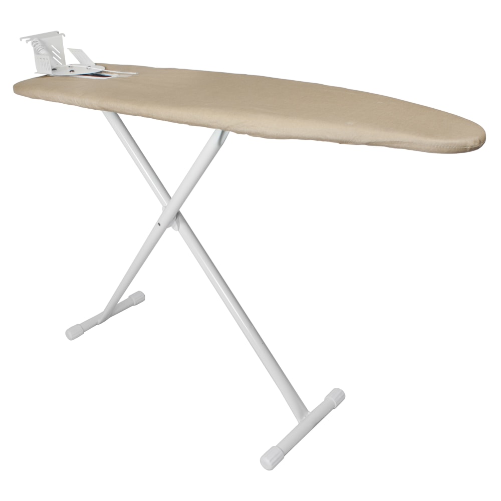 Hospitality 1 Source Bungee Ironing Board Covers, With Iron Connection, 53in x 14in, Khaki, Pack Of 12 Covers MPN:PVIC408