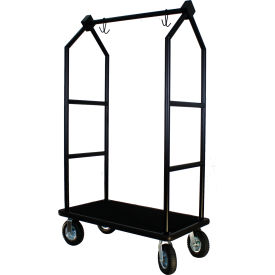Hospitality 1 Source Contemporary Bellman's Cart - Matte Finish Black Deck 8