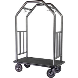 Hospitality 1 Source Coastal Estate Bellman's Cart - Rubber Deck Black 8