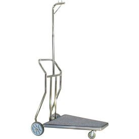 Hospitality 1 Source 3-Wheel Compact Luggage Carrier Gray Carpet CLCSSGG-3