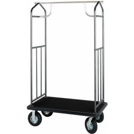 Hospitality 1 Source Bellman's Transporter Cart - Hammertone Finish Black Deck 6
