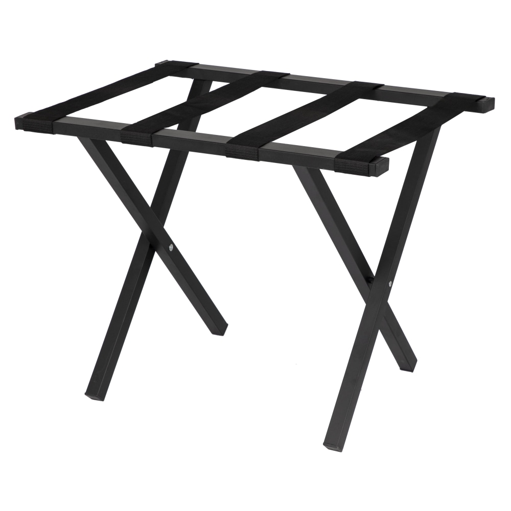Hospitality 1 Source Metropolitan Luggage Racks, 20in x 22in x 17in, Black, Pack Of 4 Racks MPN:LRPCBL