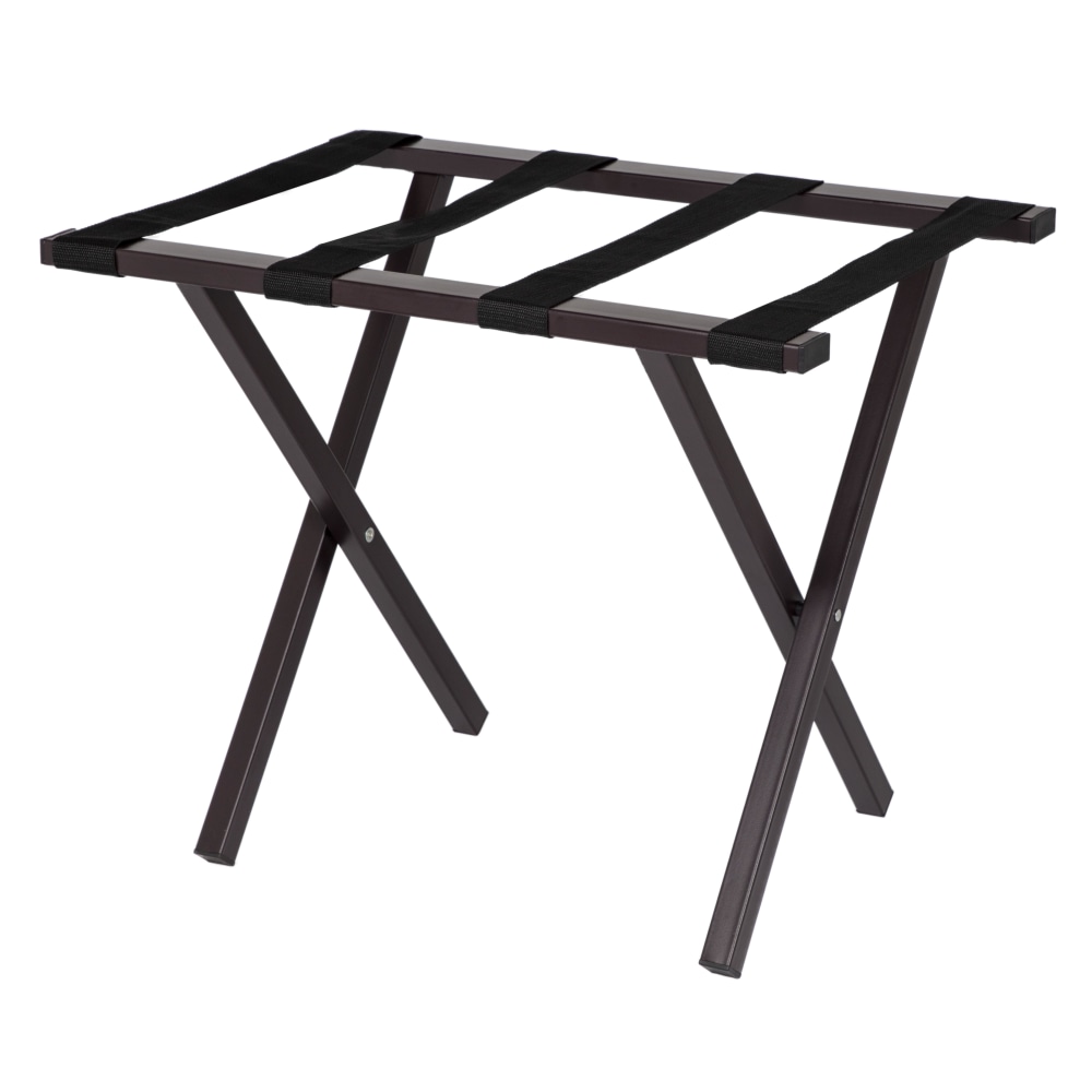 Hospitality 1 Source Metropolitan Luggage Racks, 20in x 22in x 17in, Brown, Pack Of 4 Racks MPN:LRPCBR