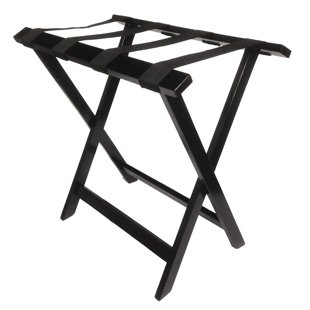 Hospitality 1 Source Wooden Luggage Racks, 26in x 26in x 17in, Espresso, Pack Of 4 Racks MPN:LRWSTD-ESP