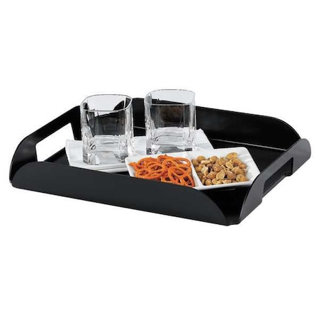 Coffee Tray, Rectangle, Black, Plastic MPN:TRCFB