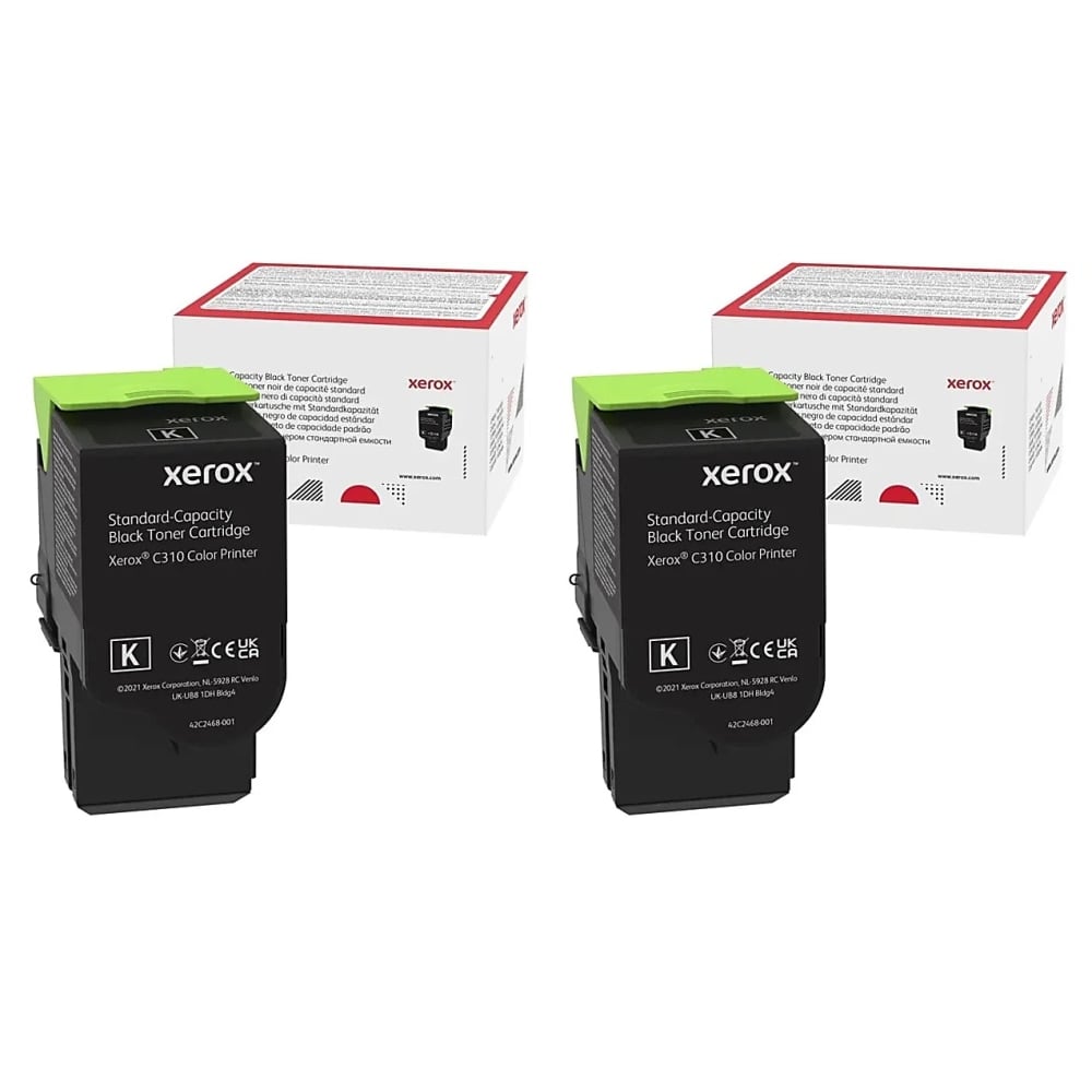 Xerox Original Black Standard Yield Laser Toner Cartridges, Pack Of 2 Cartridges, 006R043562PK-OD MPN:006R043562PK-OD