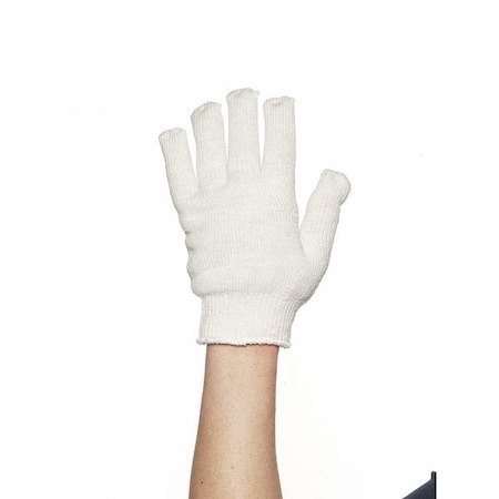 Heat Resistant Gloves, Nomex III, Anti-Static, 700 Degrees F Max Temp., White, One Size Fits Most MPN:200