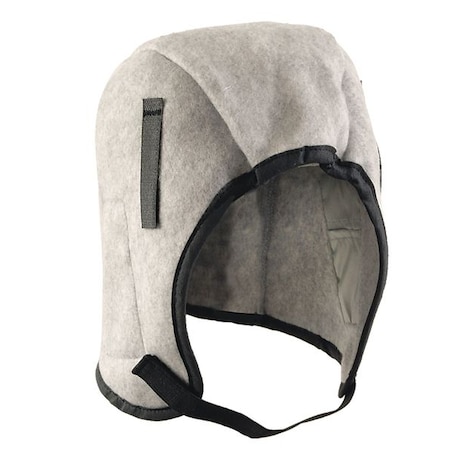 Hard Hat Liner, Polyester, Gray, Universal MPN:RF450
