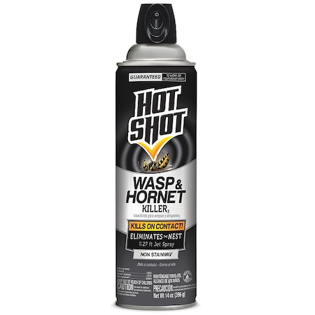 14 oz Aerosol Wasp and Hornet Killer, DEET-Free, Outdoor Use MPN:HG-13415