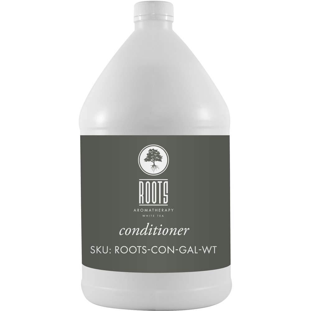 Hotel Emporium Bulk Conditioner, 1 Gallon, Roots Aromatherapy White Tea, Case Of 4 Bottles MPN:ROOTS-CON-GL-WT