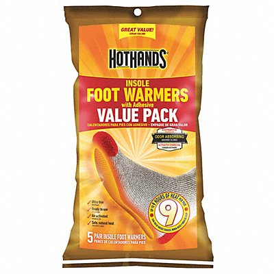 Foot Warmer 7-3/4 in x 2-3/4 in PK5 MPN:HFINS5PK