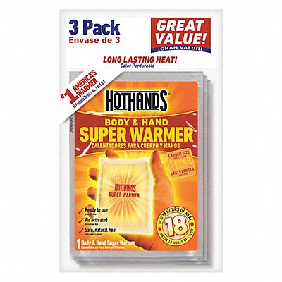 Hand Warmer 5in x 3-3/4 in PK3 MPN:HH11PDQ