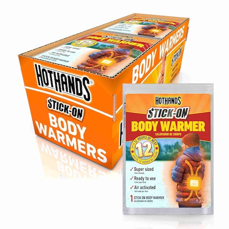 Body Warmer, Up to 12 hr, Air-Activated, 127 Degrees F Avg. Temp., 40 PK MPN:H163790