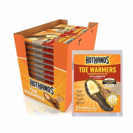 Toe Warmer, Up to 8 hr, Air-Activated, 97 Degrees F Avg. Temp., 40 PK MPN:H163800