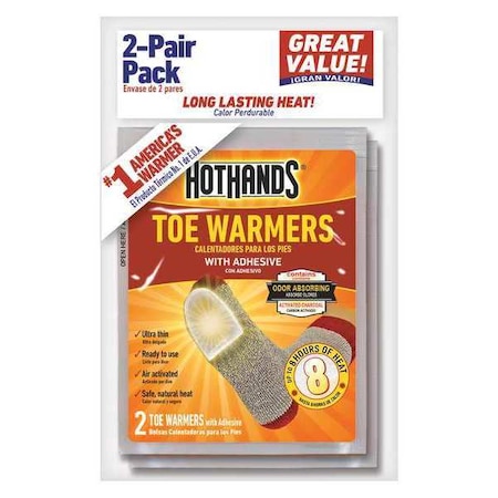 Toe Warmer, 3-1/2 in. x 2-3/4 in., PK2 MPN:TT224DQ