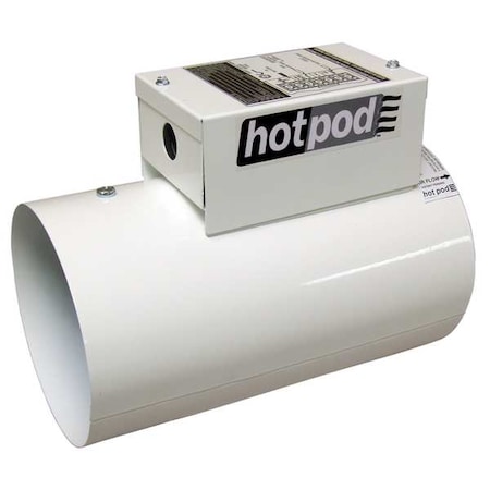 In-line Duct Fan Heater, 210 cfm, 8 in. MPN:HP8-1440120-2T