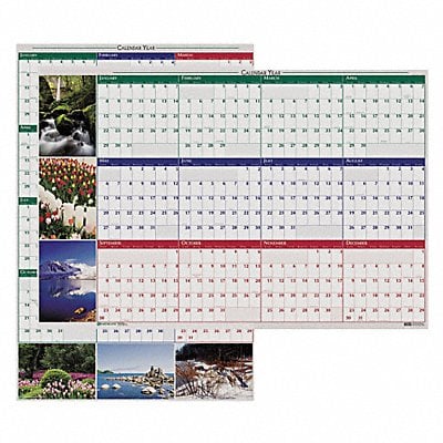 Wall Calendar Reversible/Erase 32x48 In MPN:HOD3931