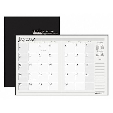 14-Month Planner, Ruled, 7 x 10 In. MPN:HOD260602