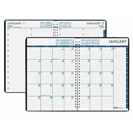 Daily Appt Book/Monthly Planner, 7x10 In. MPN:HOD289632