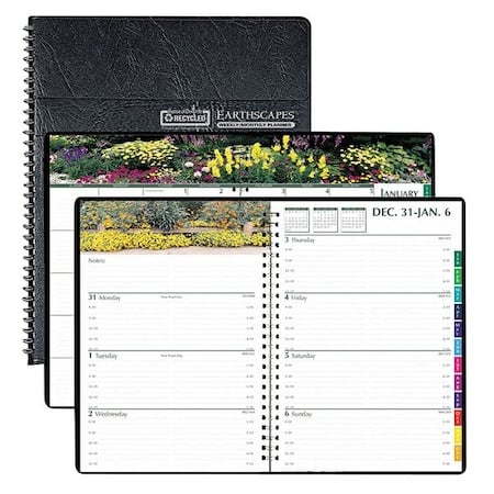 Earthscapes Recycled Weekly/Monthly Planner, Gardens Photography, 10 x 7, 12-Month (Jan-Dec): 2025 MPN:HOD294632