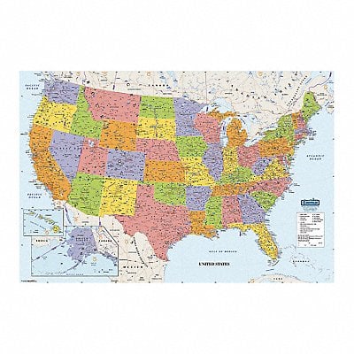 Map United States Laminated MPN:720
