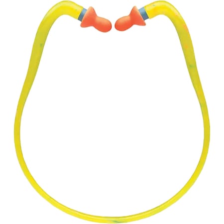 QB1HYG Disposable Vinyl Replacement Tips for Banded Ear Plugs, Bell Shape, 27 dB, Orange, 1 PR MPN:QB100HYGG