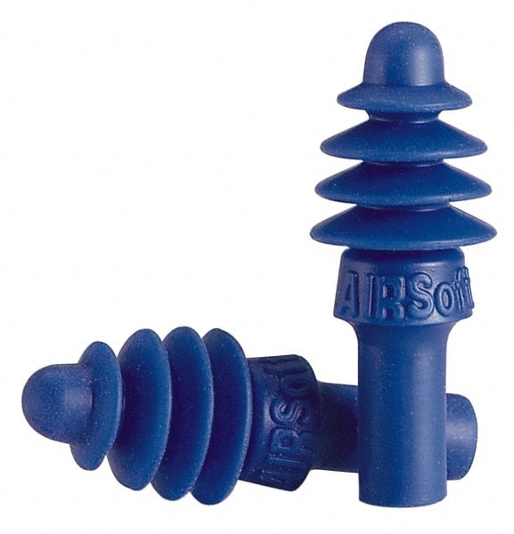 Earplugs: 27 dB, Rubber, Flanged, Push-In, Uncorded,  n-Metal Detectable MPN:AS-1 - Pkg Qty 50