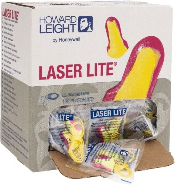 Earplugs: Non-PVC Foam, T-Shape, Roll Down, Corded MPN:LL-30 - Pkg Qty 100