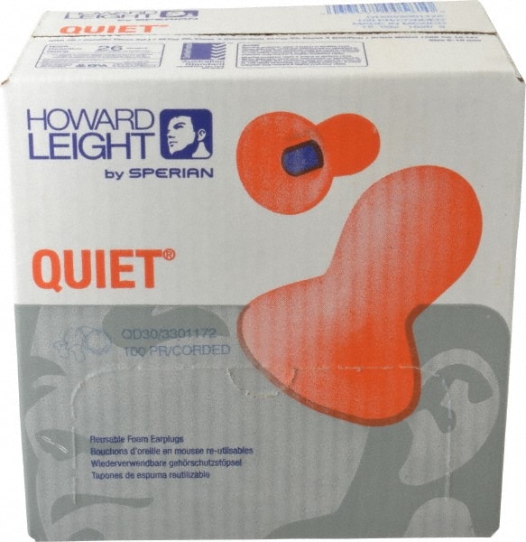 Earplugs: Vinyl, Contoured, No Roll, Corded MPN:QD30 - Pkg Qty 100