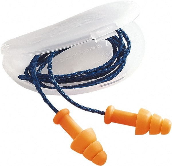 Earplug: 25dB, Polyurethane, Flanged, Push-In Stem, Corded MPN:R-01520 - Pkg Qty 2