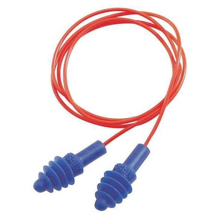 AirSoft® Reusable TPE Ear Plugs, Bullet Shape, 27 dB, Blue, 100 PK MPN:DPAS-30R