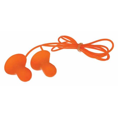 Quiet® Reusable Vinyl Ear Plugs, Bell Shape, 26 dB, Orange, 5 PK MPN:QD-5-30