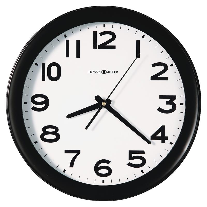 Howard Miller Kenwick 13 1/2in Round Wall Clock, Black/White (Min Order Qty 3) MPN:625-485