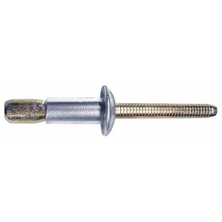 Blind Rivet, Dome Head, 1/4 in Dia., 9/16 in L, Stainless Steel Body, 10 PK MPN:MGLP-U8-7-PKT