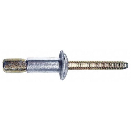 Blind Rivet, Dome Head, 3/16 in Dia., 13/32 in L, Aluminum Body, 25 PK MPN:MGLT-B6-4-PKT