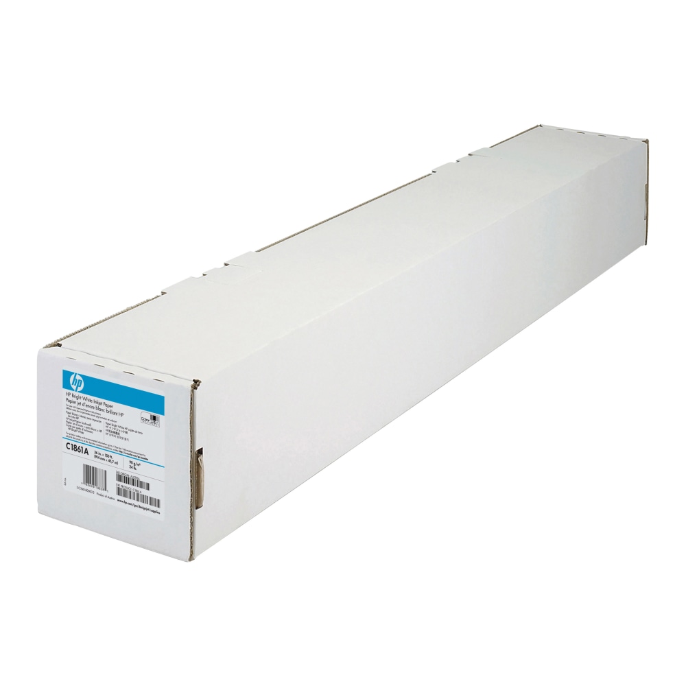 HP C1861A Bright White Bond Wide Format  Roll, Matte, 36in x 150ft, 24 Lb (Min Order Qty 2) MPN:C1861A