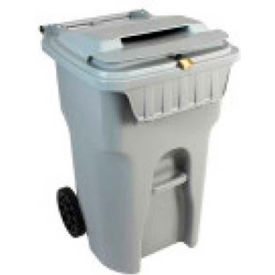 HSM® 64-Gallon Mobile Shredder Bin - Gray HSM1070070180