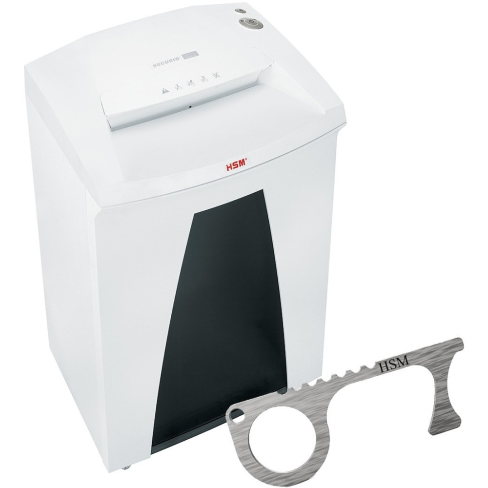 Securio By HSM B32C 19-Sheet Cross-Cut Shredder, 31-1/4inH x 19-5/8inW x 15-3/4inD, White MPN:1823