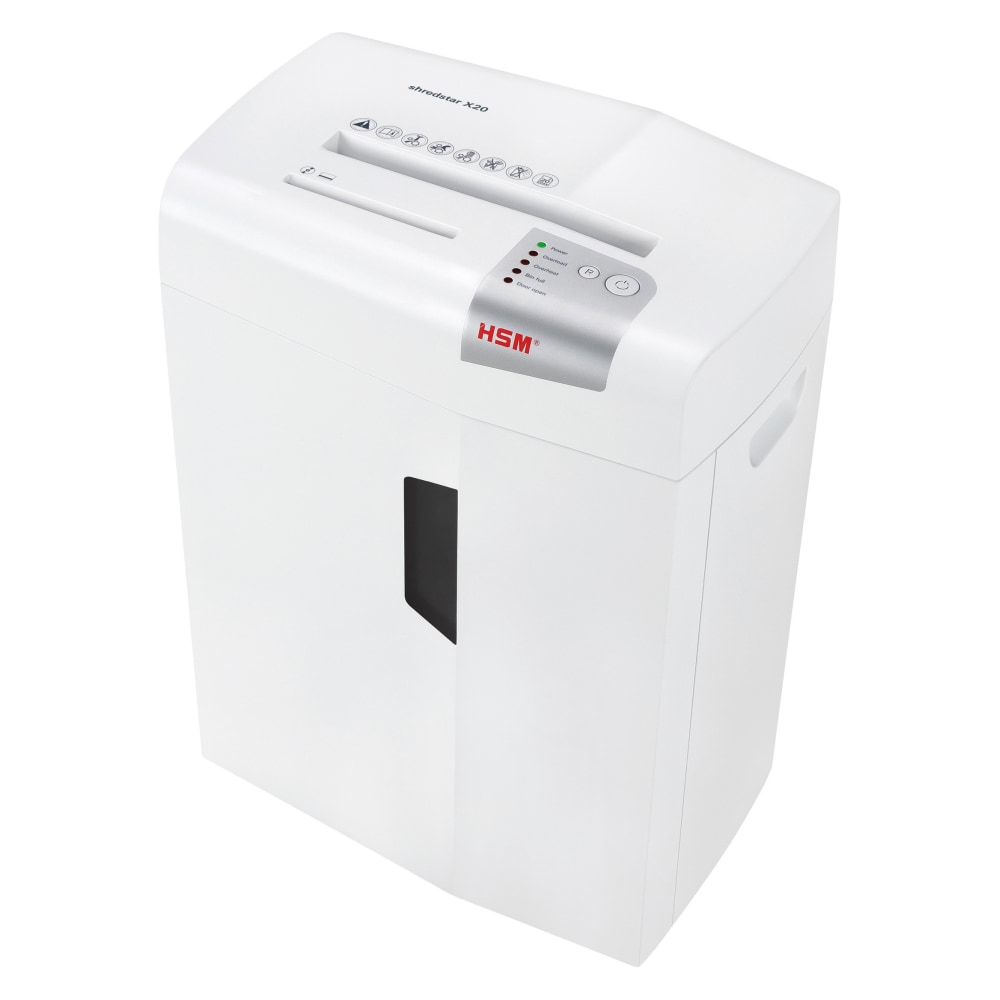 HSM shredstar X20 Cross Cut Shredder - Cross Cut - 20 Per Pass - 6.9 gal Waste Capacity MPN:HSM1051W