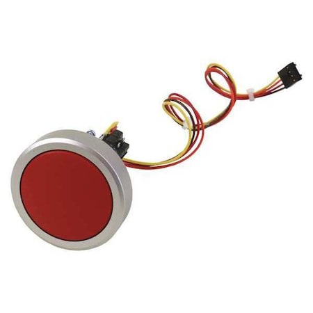 Round Push-Button Kit, Red, Plastic MPN:12520-009