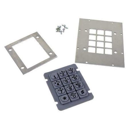 Keypad Seal Door Kit, Gray, Plastic MPN:12613-001