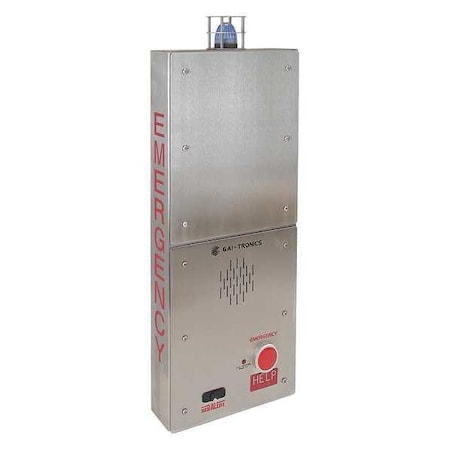 Slim Wall-Mount Stanchion with Strobe MPN:239WM-001