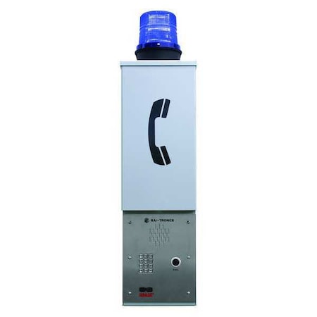Emergency Phone Tower, Silver, Wall Mount MPN:240WM-002