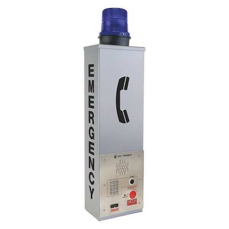 Emergency Phone Tower, Silver, Wall Mount MPN:241WM-002