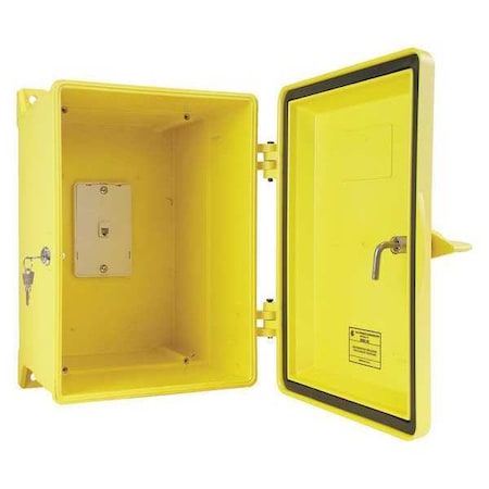 Weatherproof Phone Enclosure, Yellow, 15