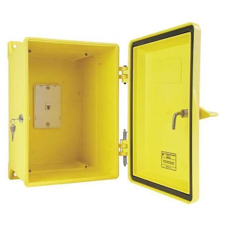 Weatherproof Phone Enclosure, Yellow, 15