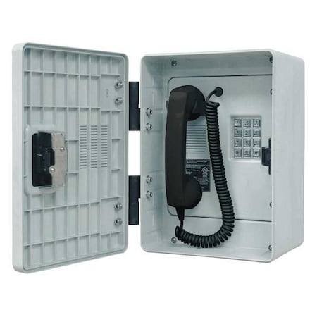 Telephone, Industrial Outdoor, Gray MPN:256-001LDSK